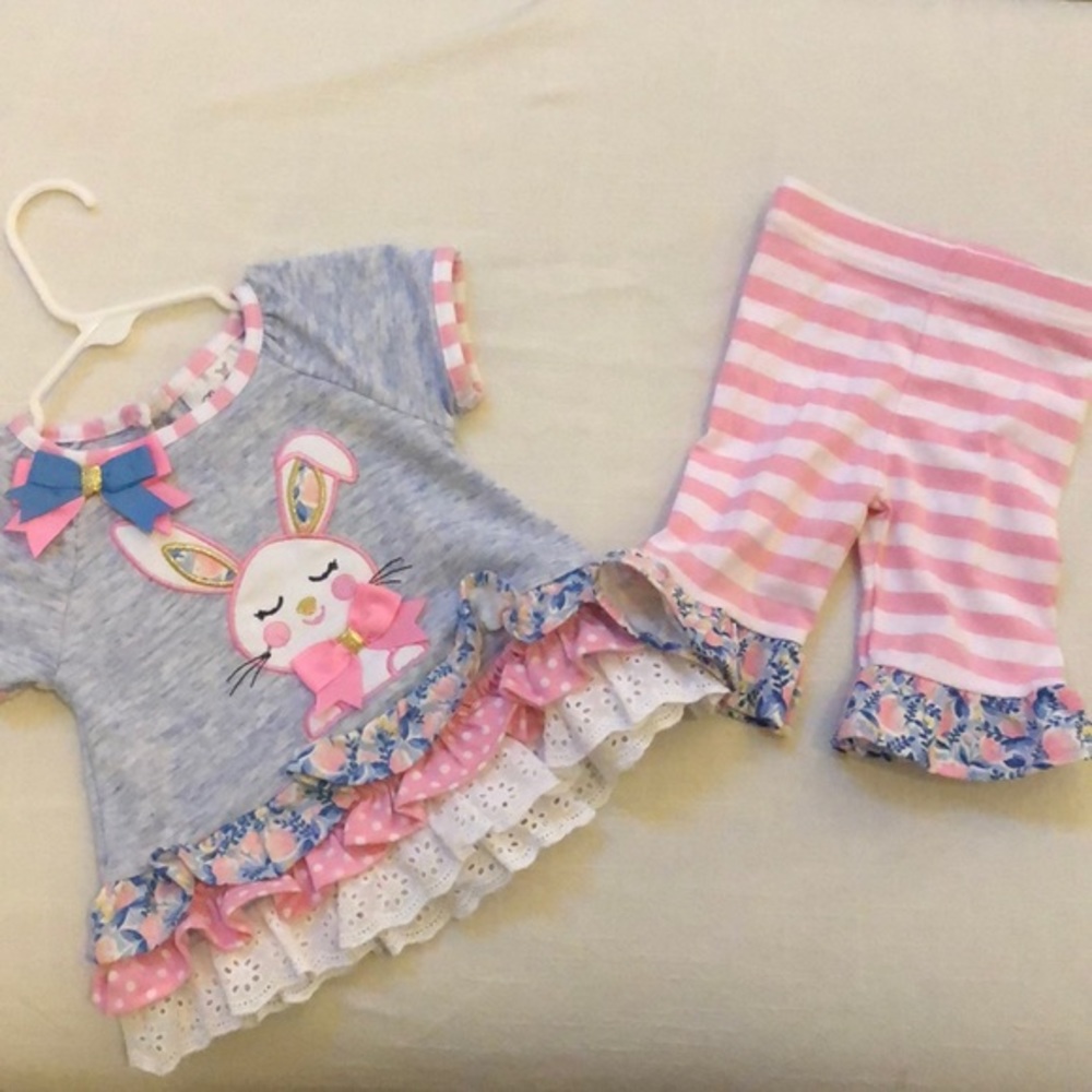Rare Editions Baby Bunny Outfit 3-6 Months